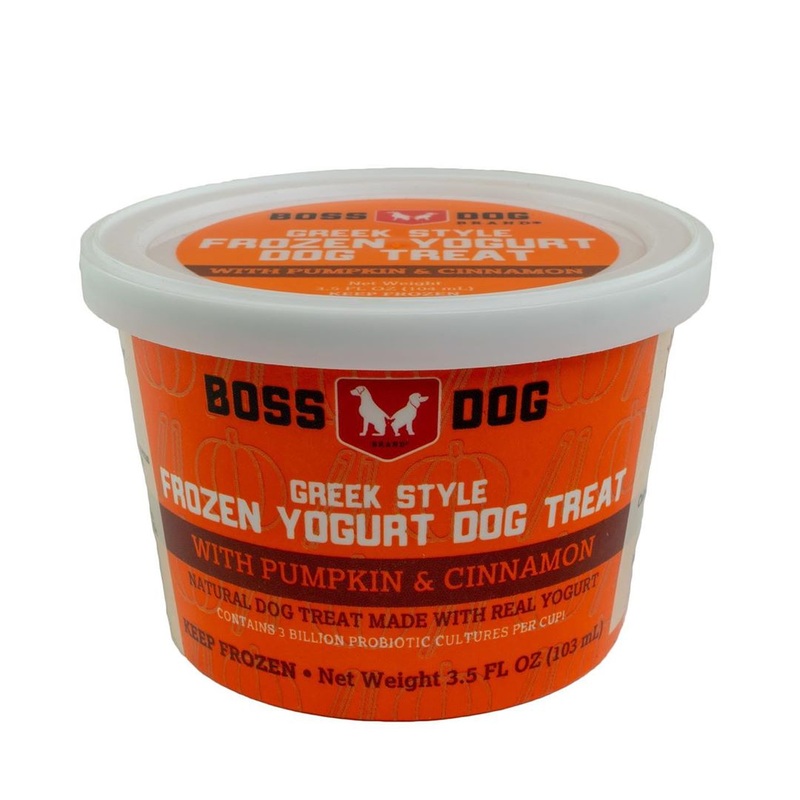 Boss Dog Greek Style Frozen Yogurt Pumpkin & Cinnamon Dog Treat