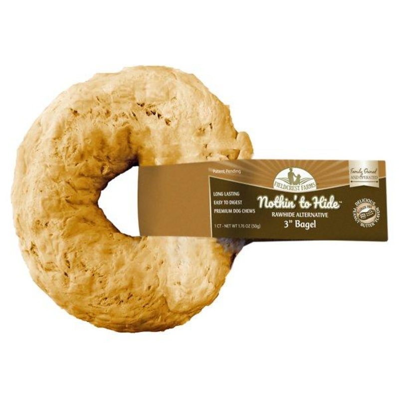 Fieldcrest Nothin to Hide Peanut Butter Bagel Dog Chew