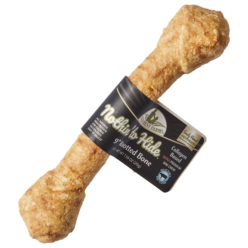 Fieldcrest Nothin to Hide Ultra Knotted Bone Beef 9 Inch Dog Chew