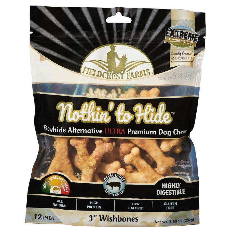 Fieldcrest Nothin to Hide Ultra Wishbone Beef Dog Chews