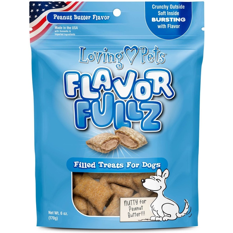 Loving Pets Flavorfullz Peanut Butter Filled Dog Treats