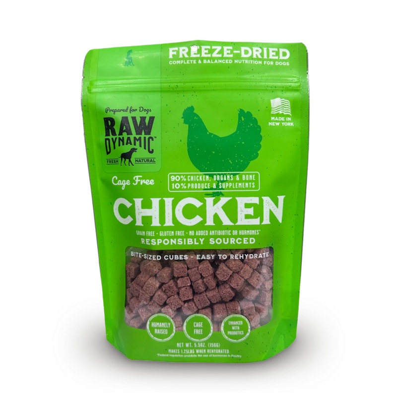 Raw Dynamic Freeze Dried Chicken Dog Food