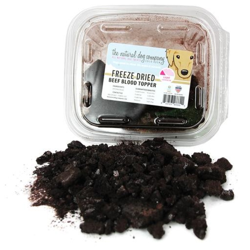 Tuesday’s Natural Dog Company Freeze Dried Beef Blood Topper For Cats and Dogs