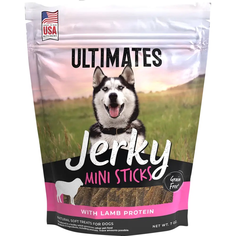 Ultimates Jerky Mini Sticks with Lamb Dog Treats