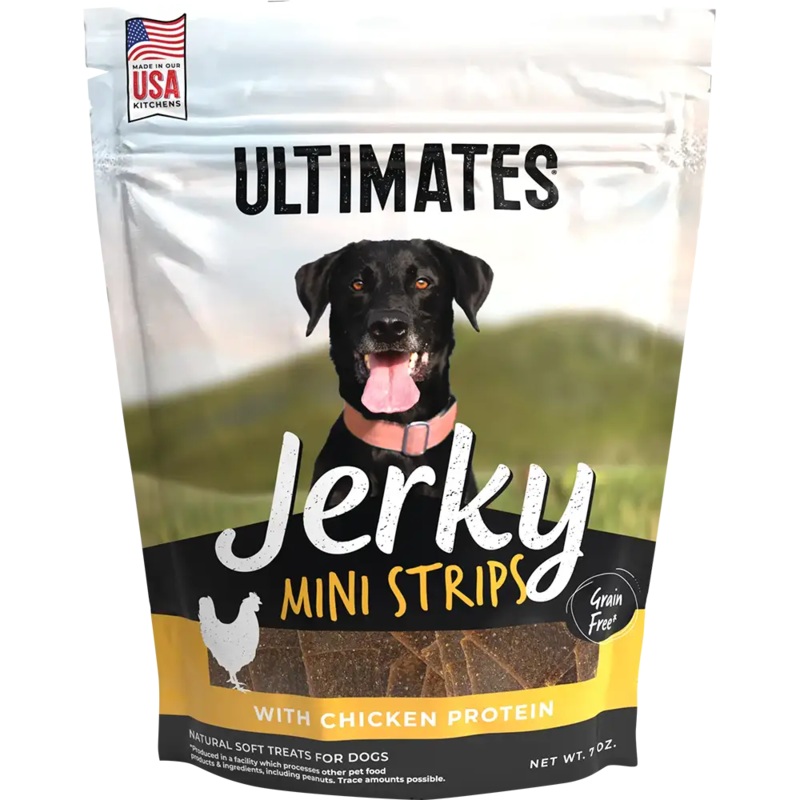 Ultimates Jerky Mini Strips with Chicken Dog Treats