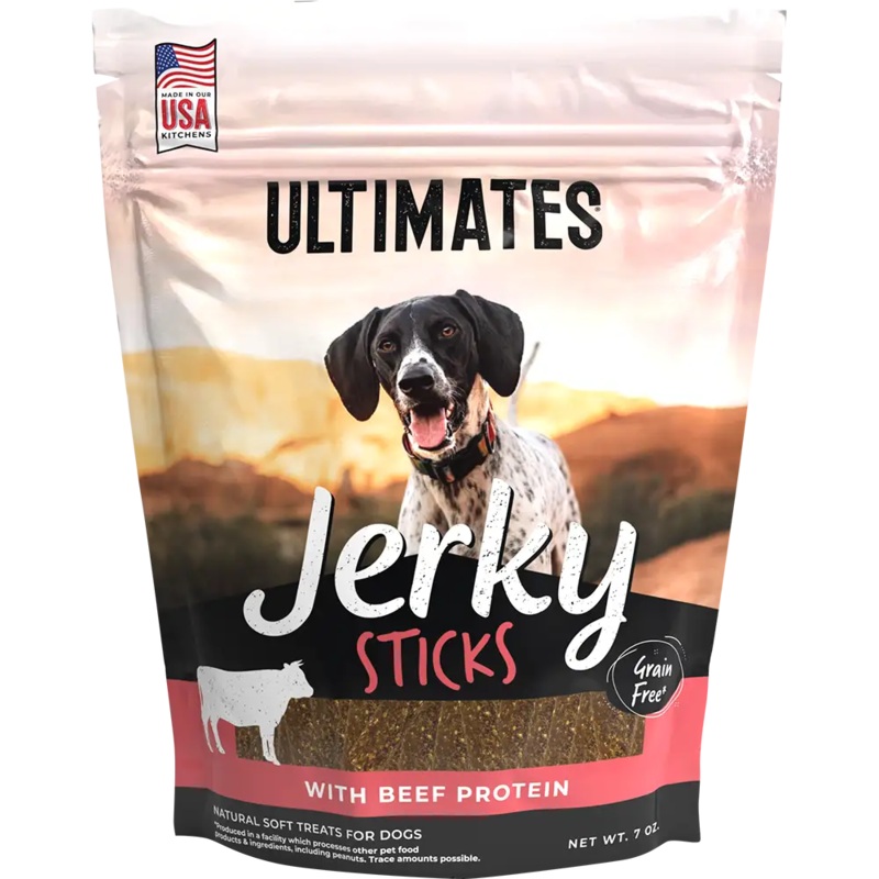 Ultimates Jerky Sticks with Beef Dog Treats
