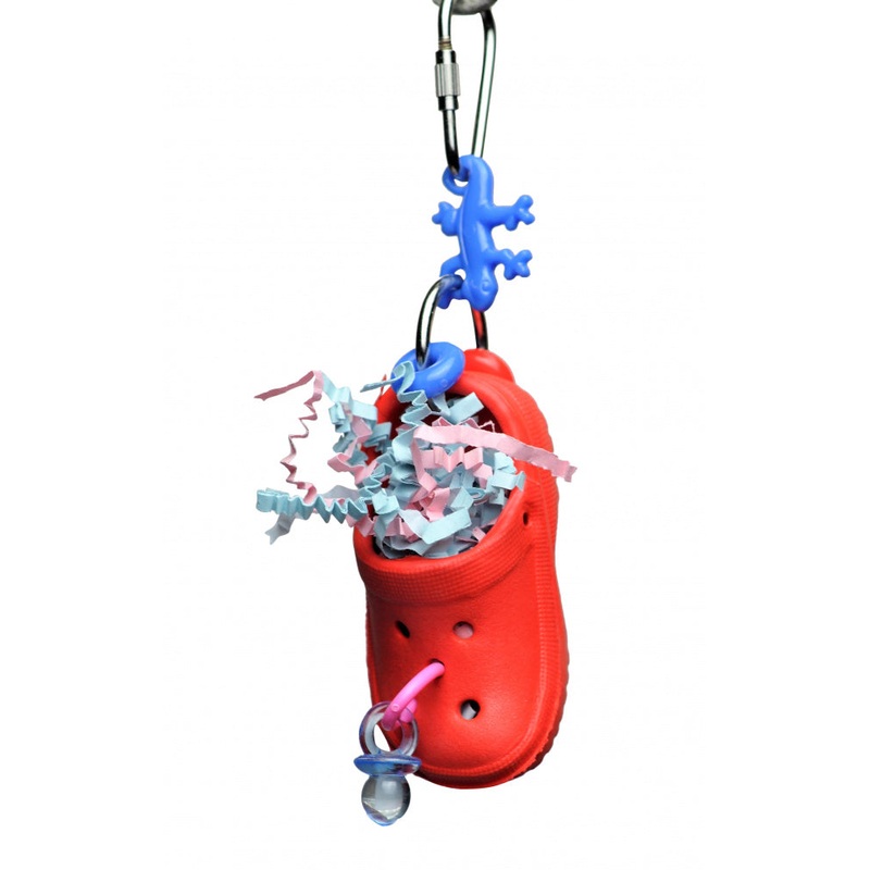 A & E Happy Beaks Croc-Fetti Bird Toy