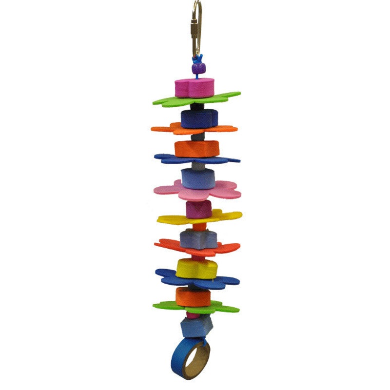 A & E Happy Beaks Flower Power Bird Toy