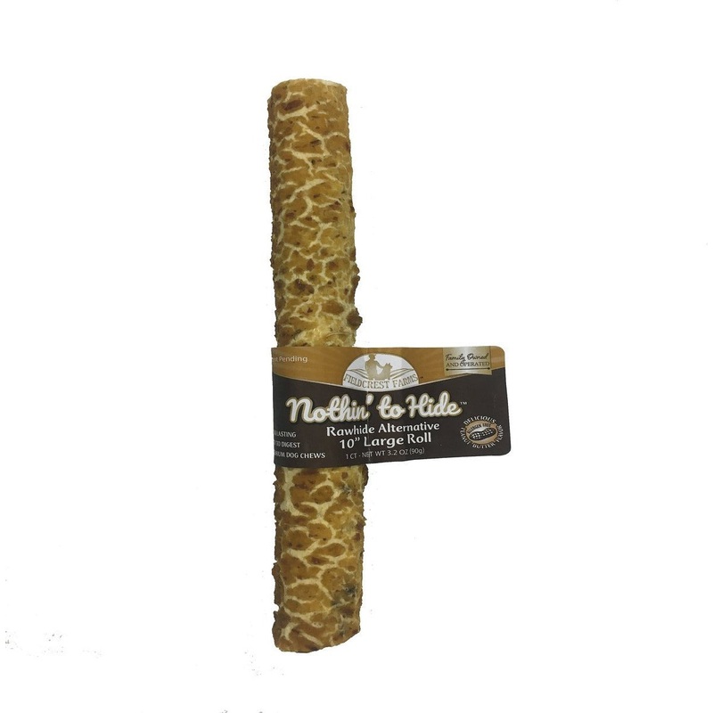 Fieldcrest Nothin to Hide Peanut Butter Roll 10 inch Dog Chew