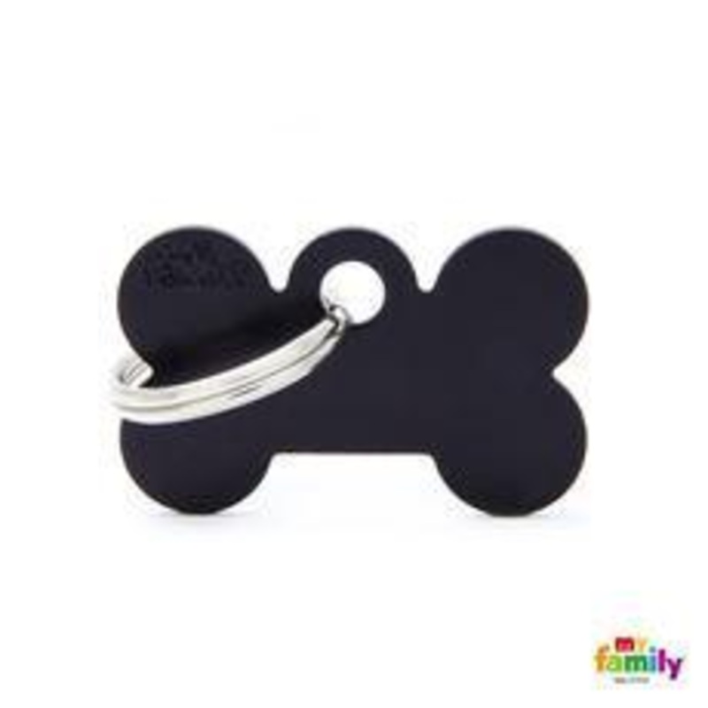 My Family Pet Tags Black Bone|Small|Large