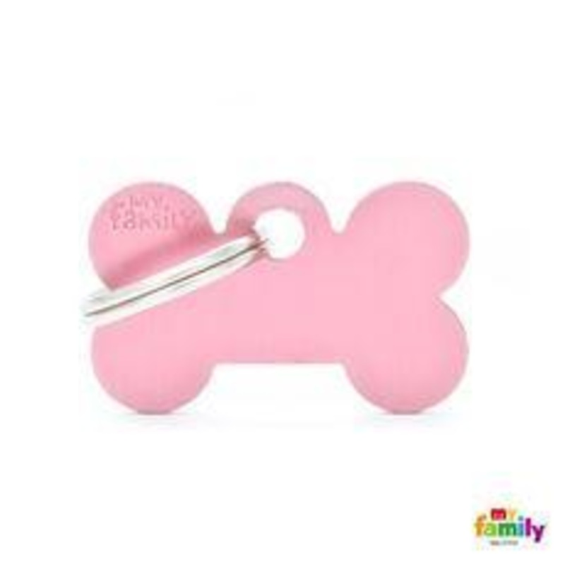 My Family Pet Tags Pink Bone|Small|Large
