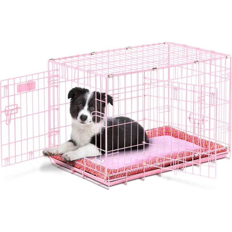 Precision Pet Products ProValu Blue or Pink Dog Crate