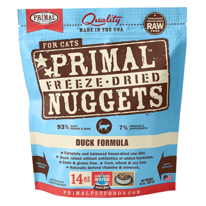 Primal Freeze Dried Nuggets Grain Free Duck Formula Cat Food