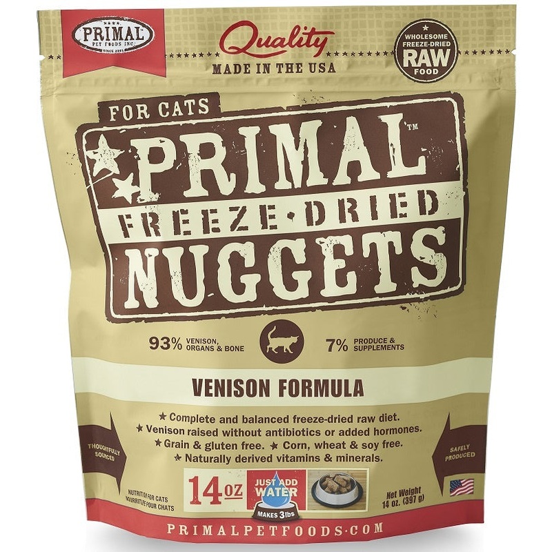 Primal Freeze Dried Nuggets Venison Formula Complete Diet for Cats