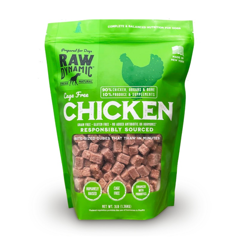 Raw Dynamic Frozen Chicken Dog Food