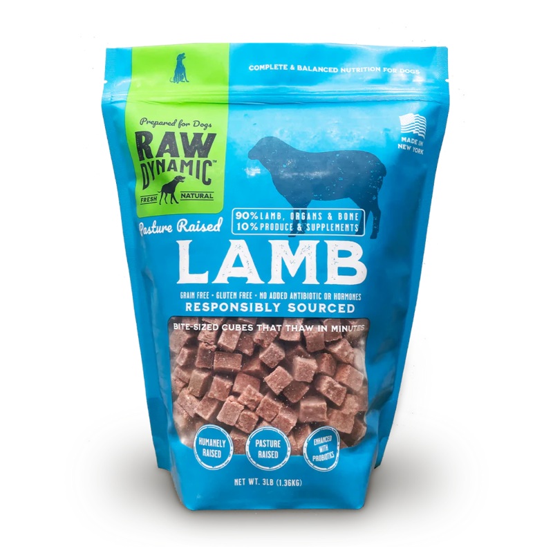 Raw Dynamic Frozen Lamb Dog Food