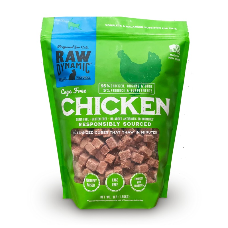 Raw Dynamic Frozen Raw Chicken Formula Cat Food