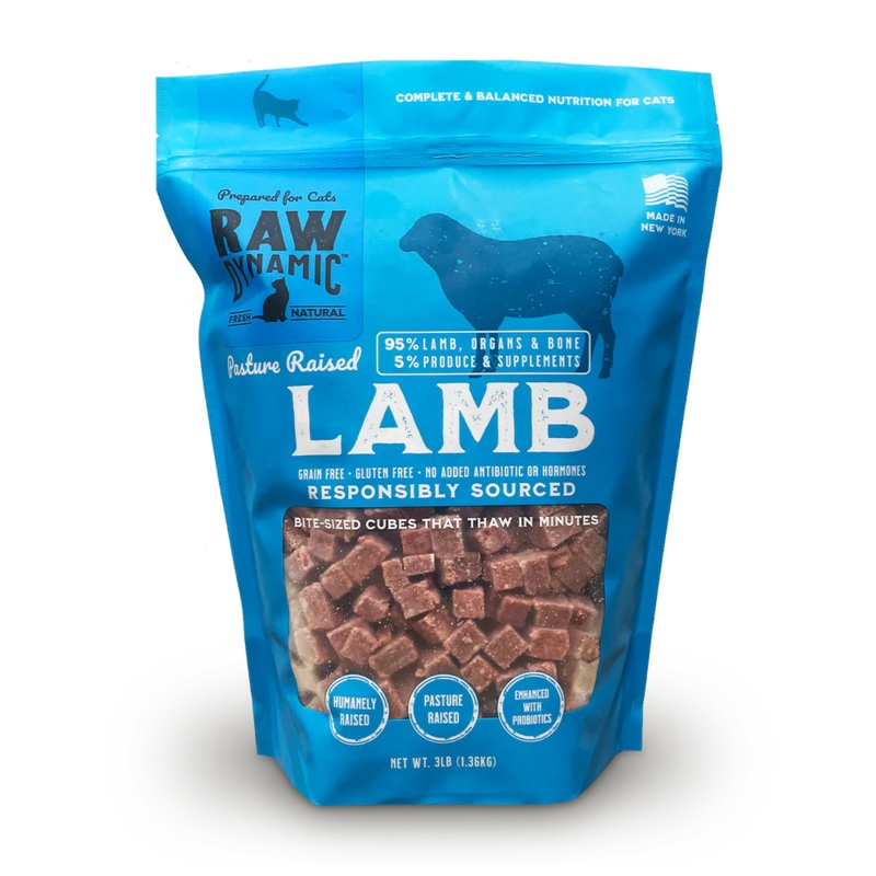Raw Dynamic Frozen Raw Lamb Formula Cat Food