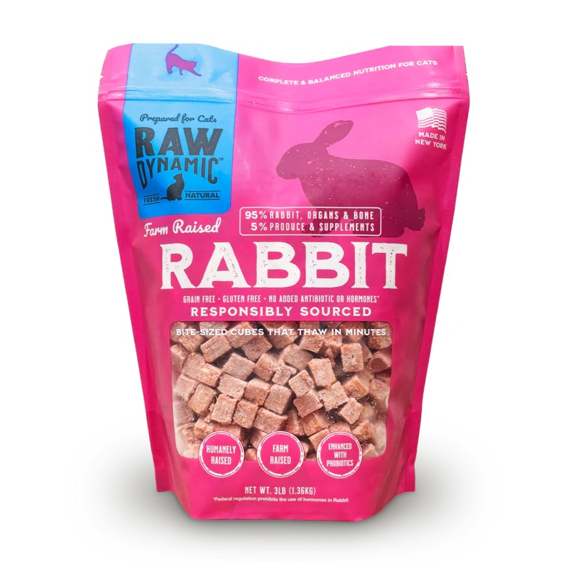 Raw Dynamic Frozen Raw Rabbit Formula Cat Food