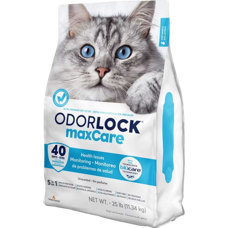 Intersand OdorLock Maxcare Unscented Clumping Cat Litter