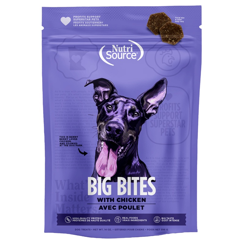 NutriSource Big Bites Grain Free with Chicken Dog Treat