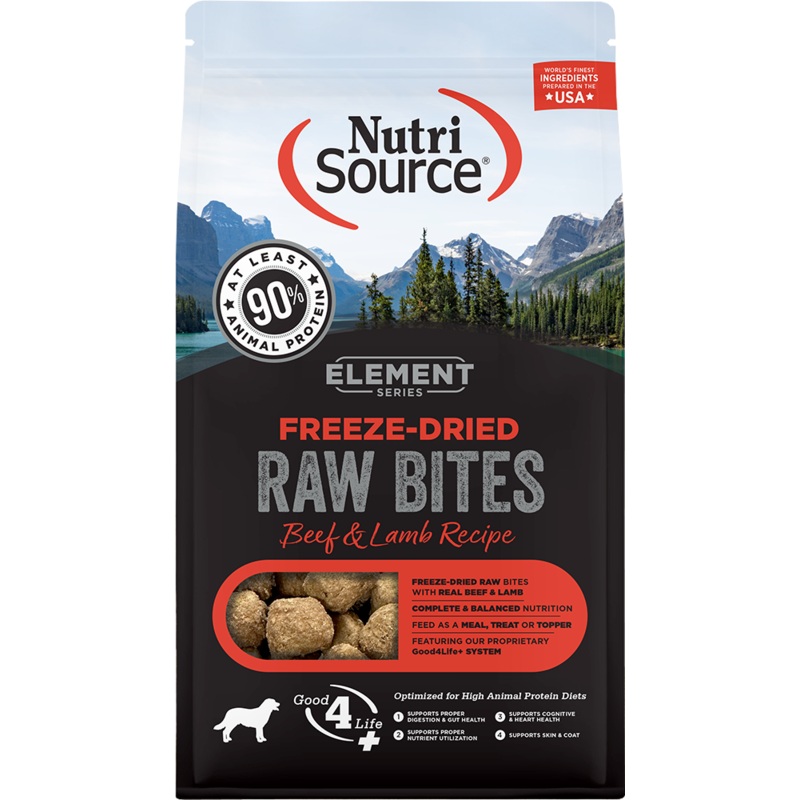 NutriSource Element Freeze-Dried Bites Beef & Lamb Recipe Dog Food