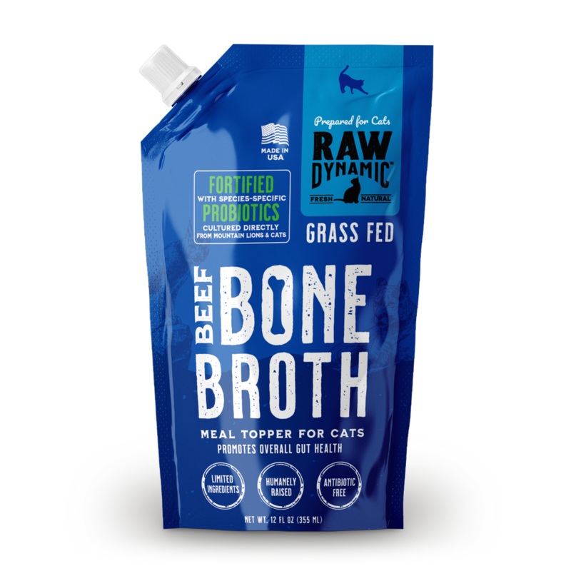 Raw Dynamic Frozen Beef Bone Broth For Cats