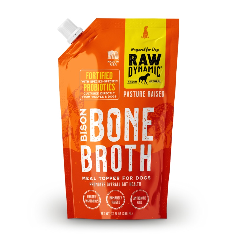 Raw Dynamic Frozen Bison Bone Broth For Dogs