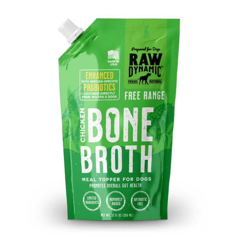 Raw Dynamic Frozen Chicken Bone Broth For Dogs