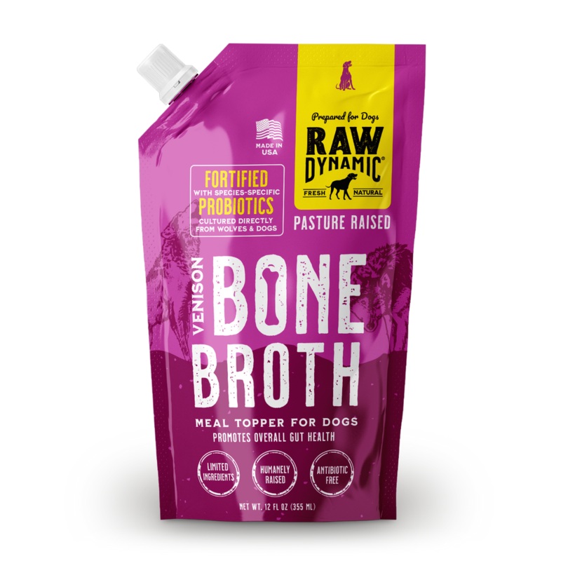 Raw Dynamic Frozen Venison Bone Broth For Dogs