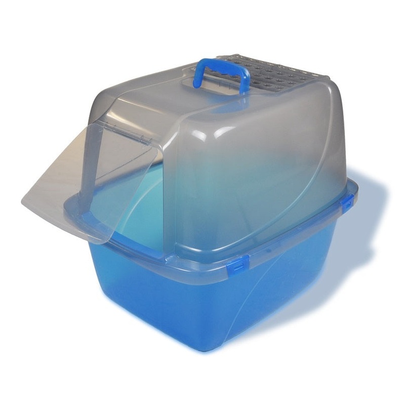 Van Ness Translucent Enclosed Cat Litter Pan