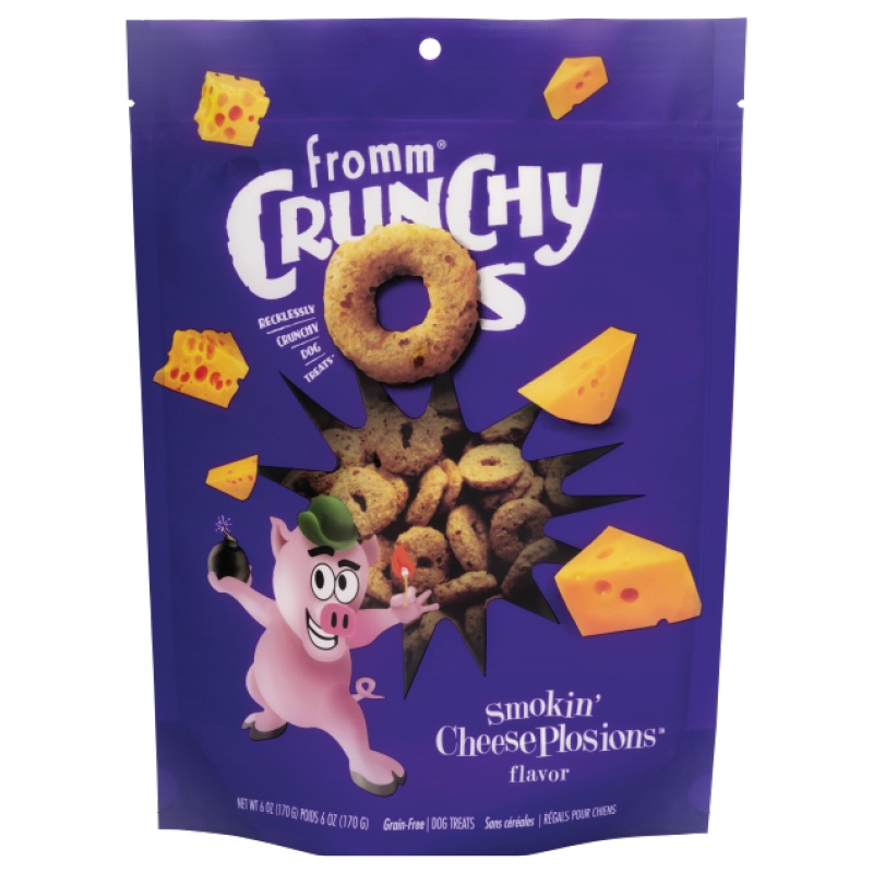 Fromm Crunchy O’s Grain Free Smokin’ CheesePlosions Dog Treats