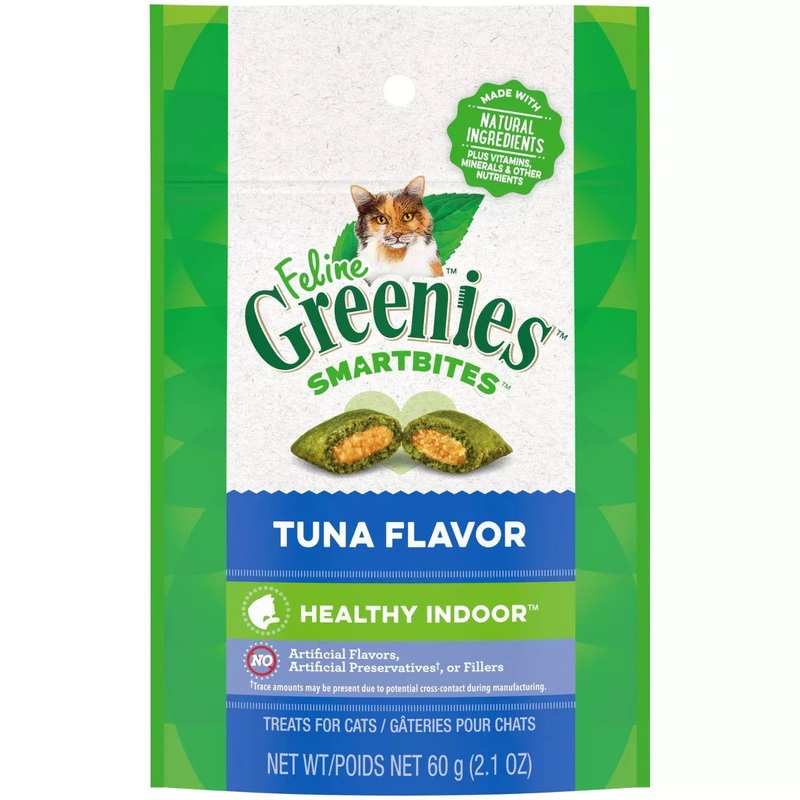 Greenies Tuna Flavored Healthy Indoor Smartbites Cat Treats