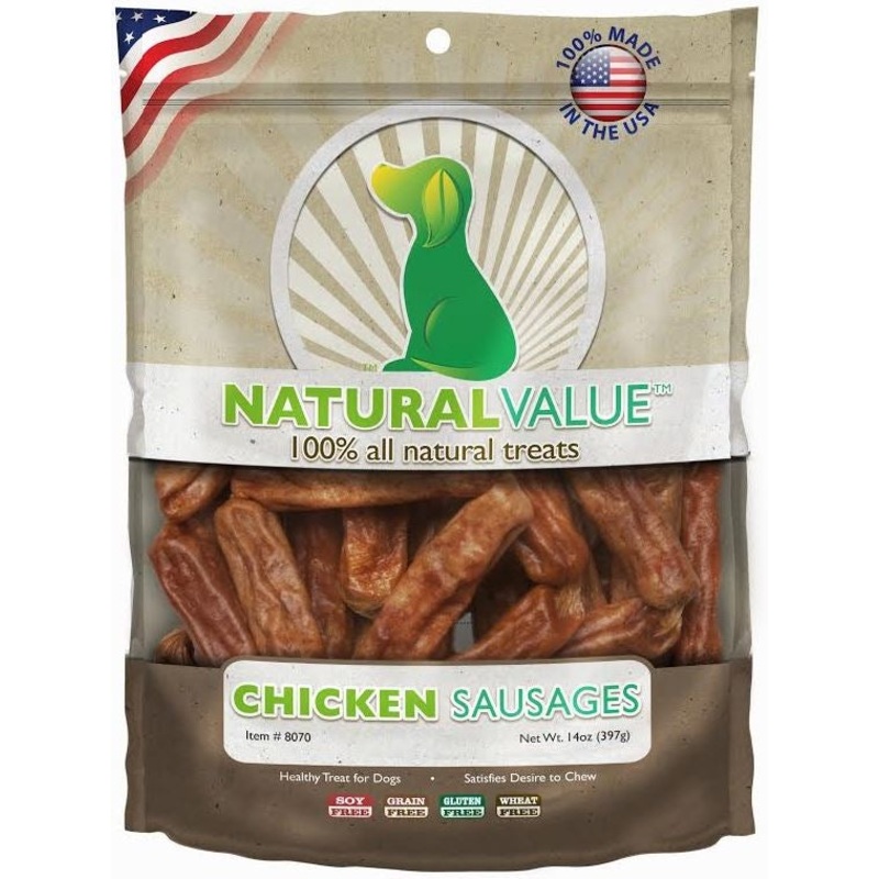 Loving Pets Natural Value Chicken Sausages Dog Treats