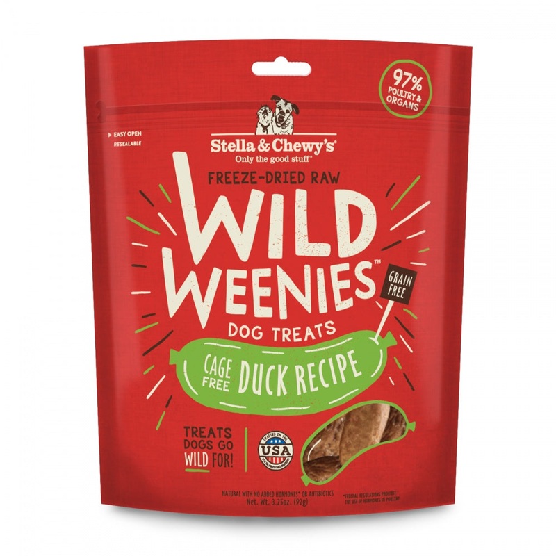 Stella & Chewy’s Wild Weenies Grain Free Duck Recipe Freeze Dried Raw Dog Treats