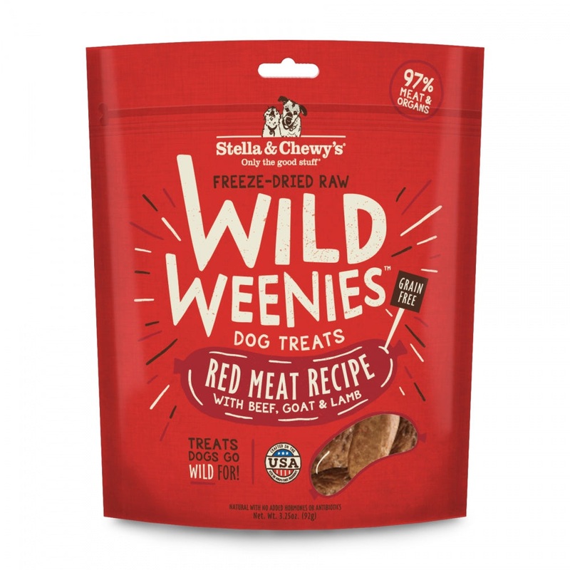 Stella & Chewy’s Wild Weenies Grain Free Red Meat Recipe Freeze Dried Raw Dog Treats