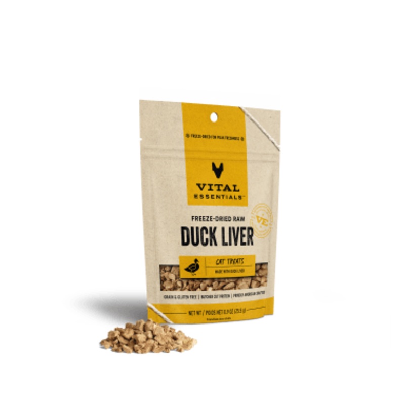 Vital Essentials Freeze-Dried Duck Liver Cat Treats