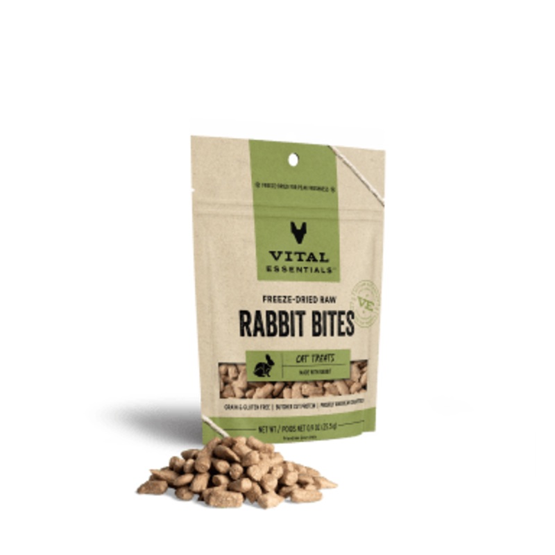 Vital Essentials Freeze-Dried Rabbit Bites Cat Treats