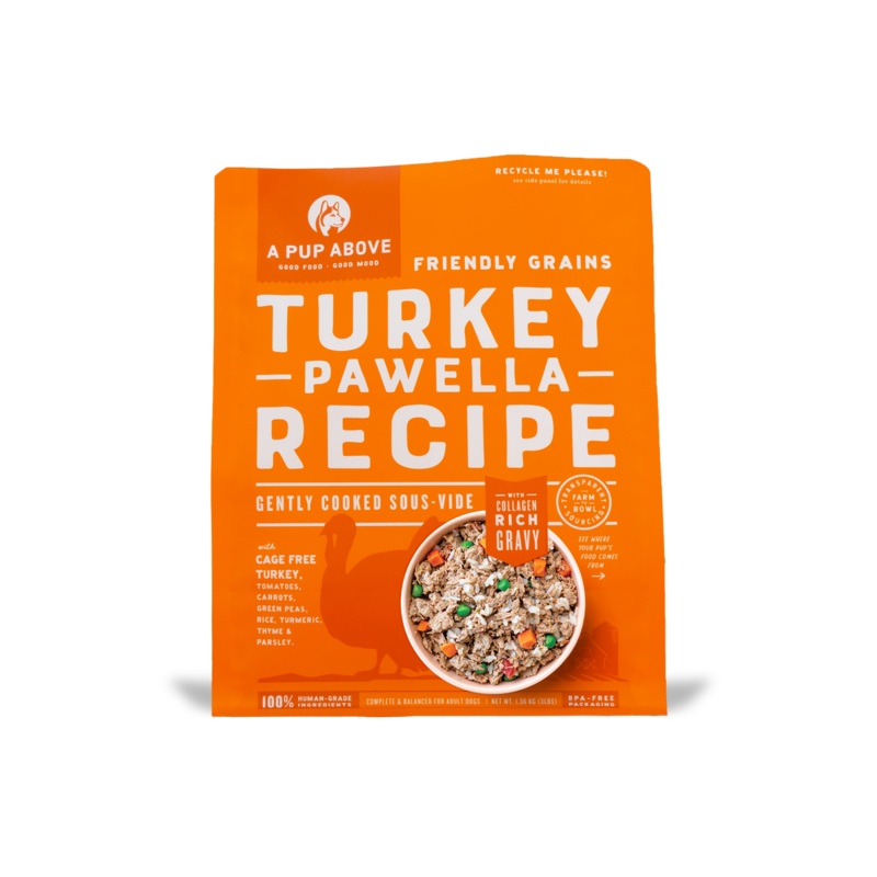 A Pup Above Turkey Pawella Gently Cooked Frozen Dog Food