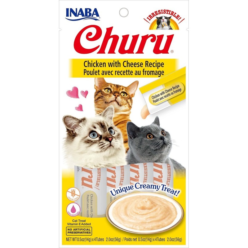 Inaba Churu Pure Chicken With Cheese Cat Treat
