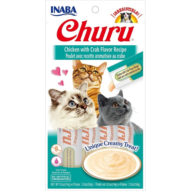 Inaba Churu Pure Chicken With Crab Cat Treat