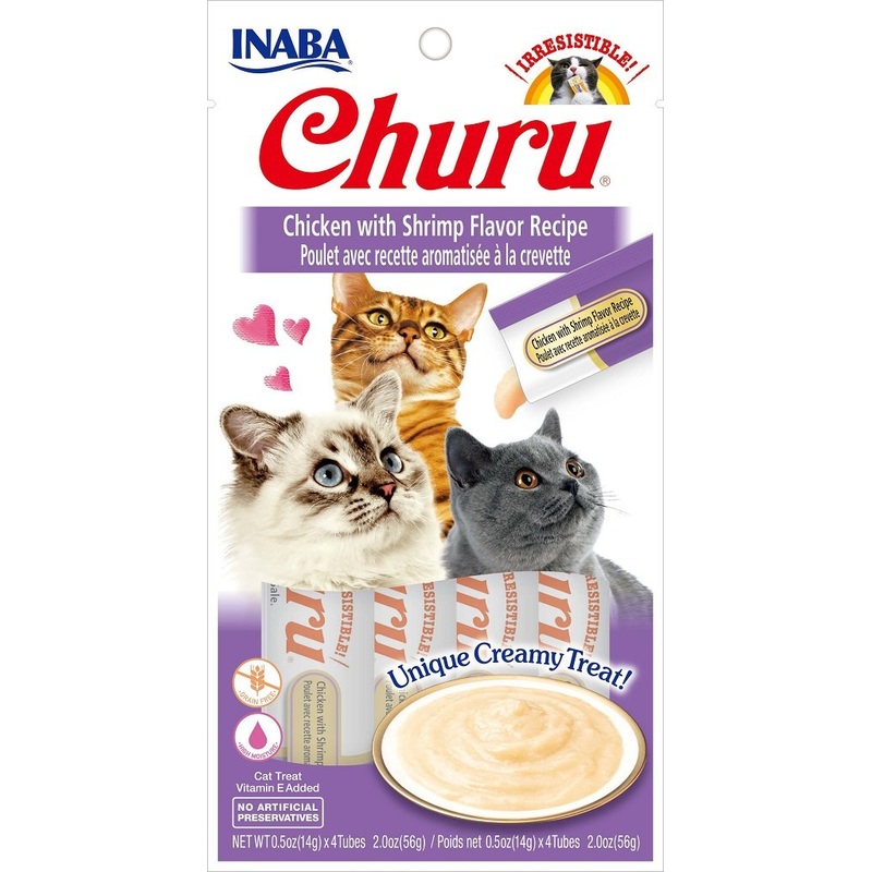 Inaba Churu Pure Chicken With Shrimp Cat Treat