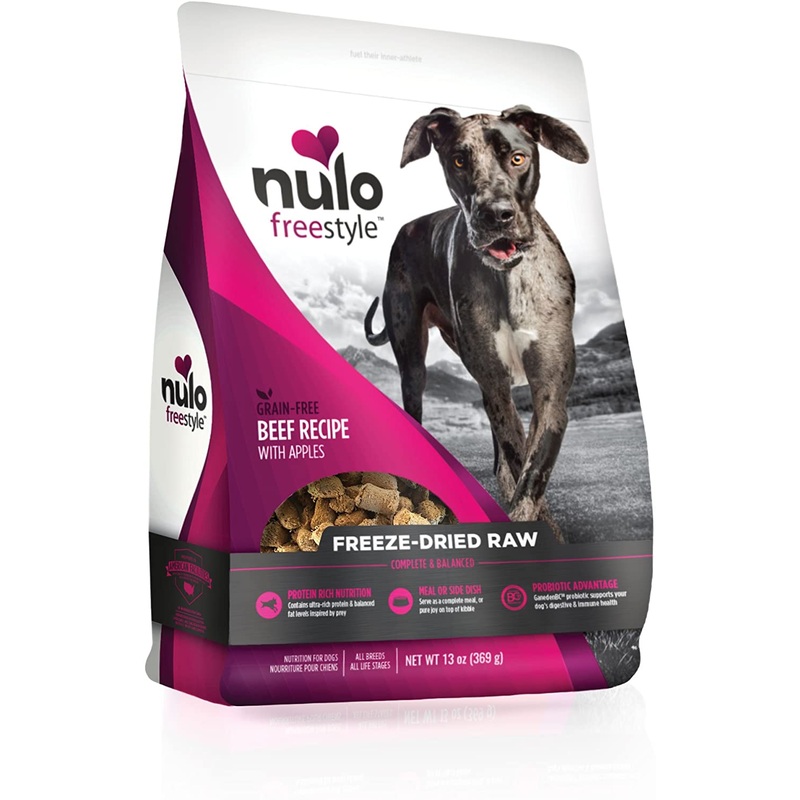 Nulo Freestyle Grain-Free Beef Recipe With Apples Freeze-Dried Raw Dog Food