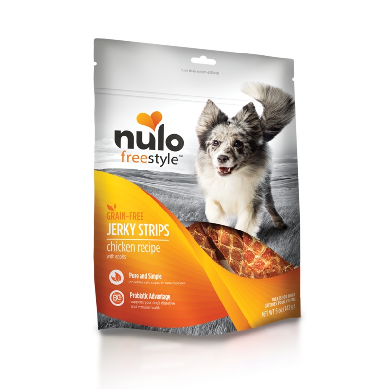 Nulo Freestyle Grain Free Chicken with Apples Recipe Jerky Dog Treats