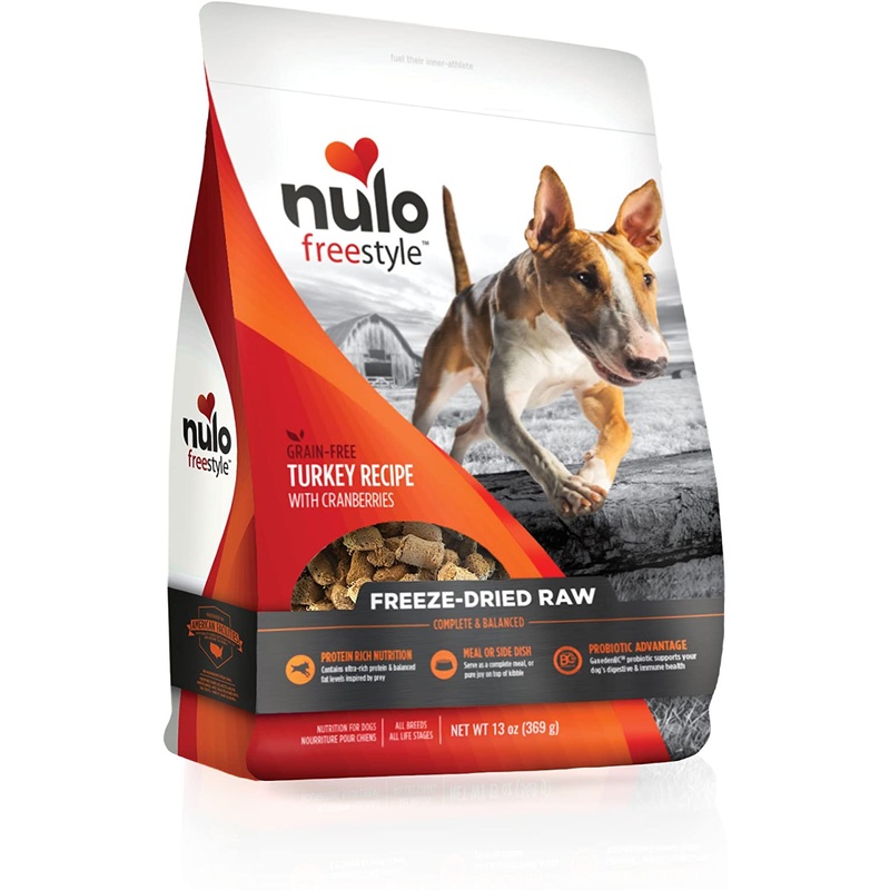 Nulo Freestyle Grain-Free Turkey Recipe With Cranberries Freeze-Dried Raw Dog Food