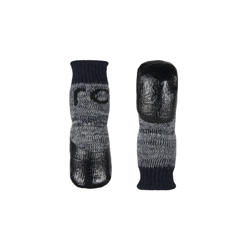 RC Pets Sporty PAWks Anti-Slip Charcoal Heather Dog Socks