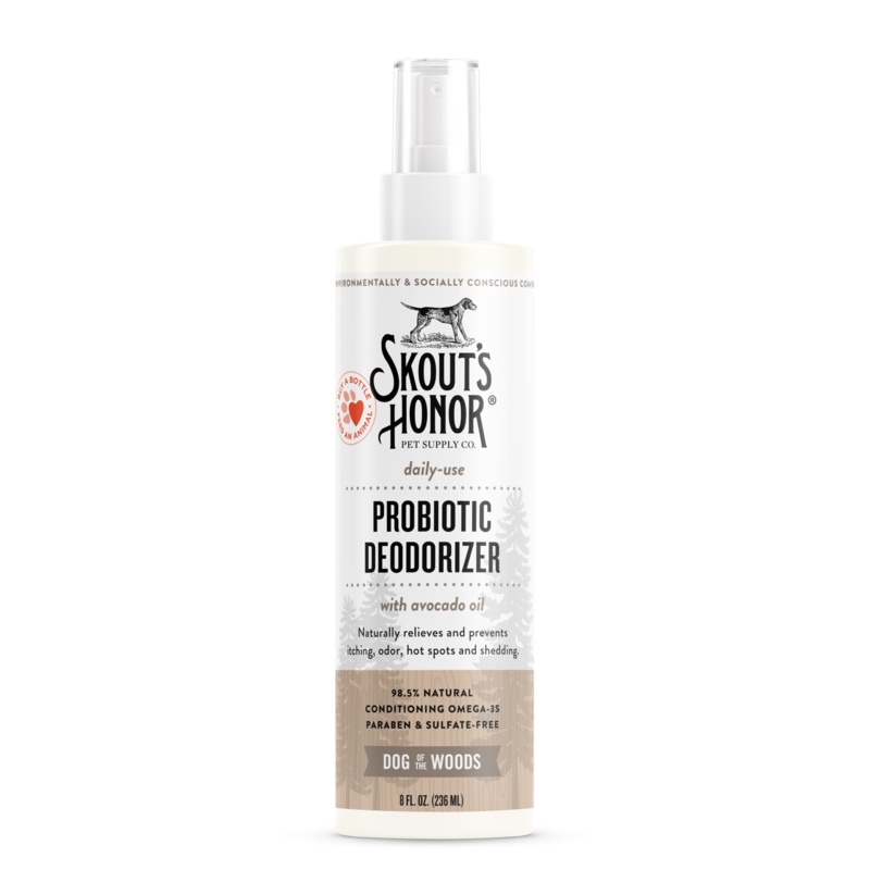 Skout’s Honor Probiotic Deodorizer Spray Dog of the Woods for Dogs & Cats