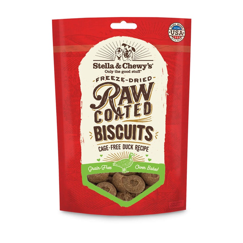 Stella & Chewy’s Raw Coated Duck Biscuits for Dogs
