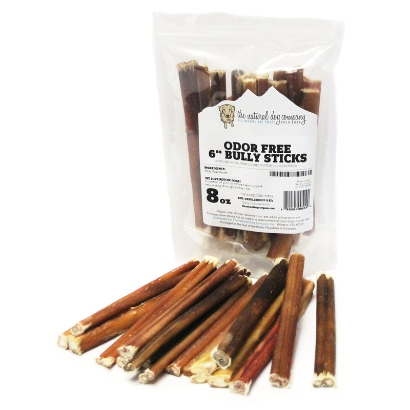Tuesday’s Natural Dog Company Odor Free Bully Sticks- 6 inch