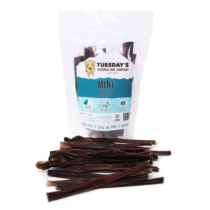 Tuesday’s Natural Dog Company Odor Free Mini Bully Sticks
